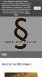 Mobile Screenshot of multi-media-recht.de
