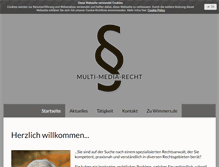 Tablet Screenshot of multi-media-recht.de